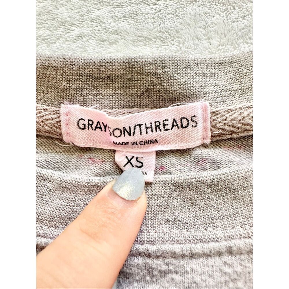 Grayson Threads ‘Good Vibes Only’ Gray Crewneck S… - image 3